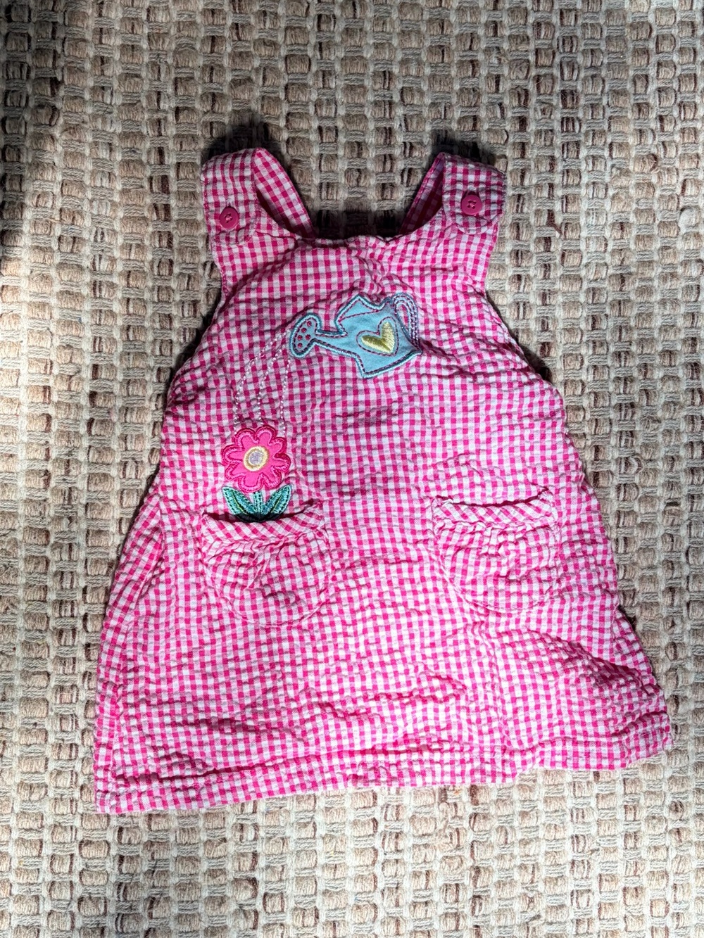 Gymboree Pink and White Gingham Baby Dress